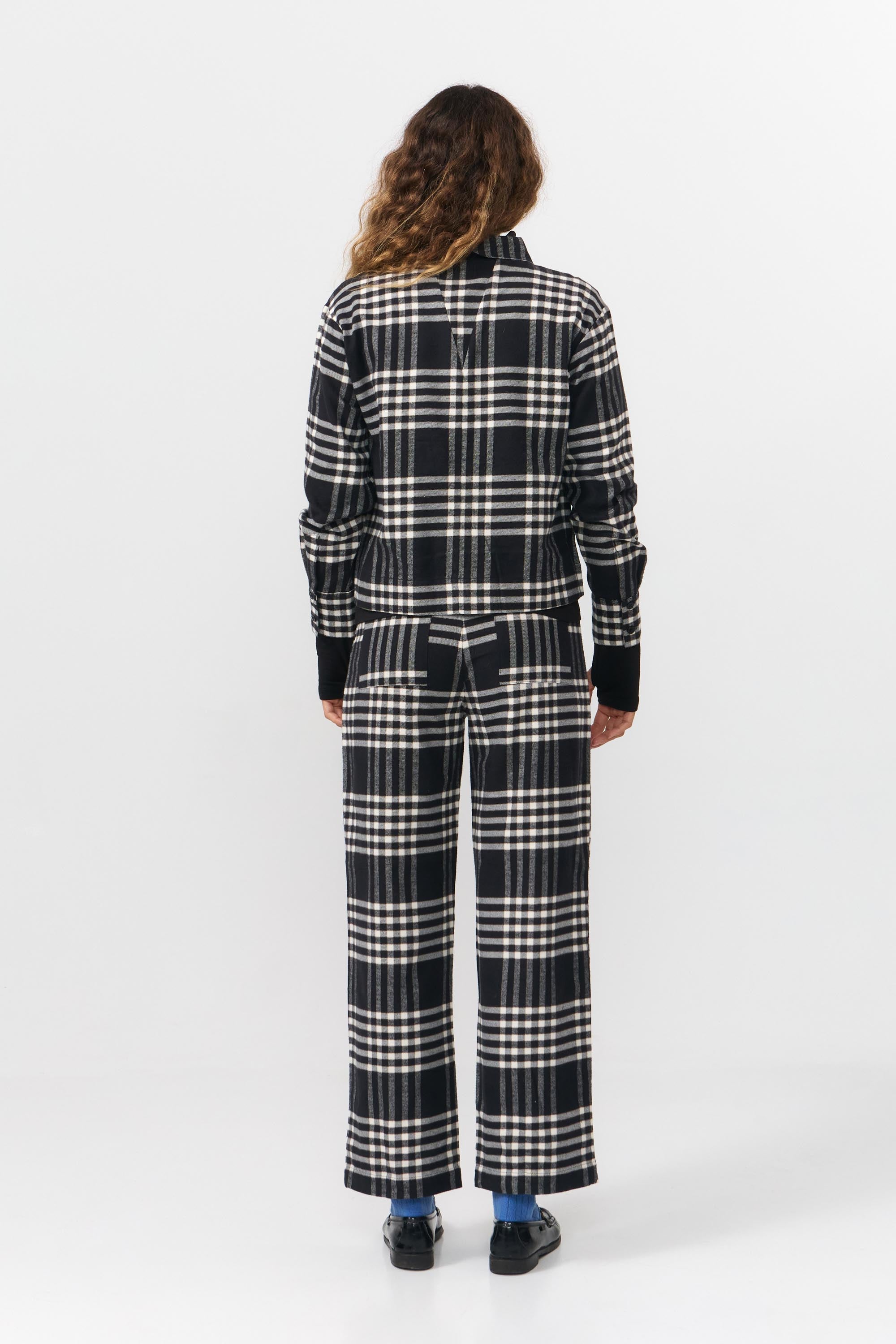 SENS SHIRT FLANNEL CHECK BLACK