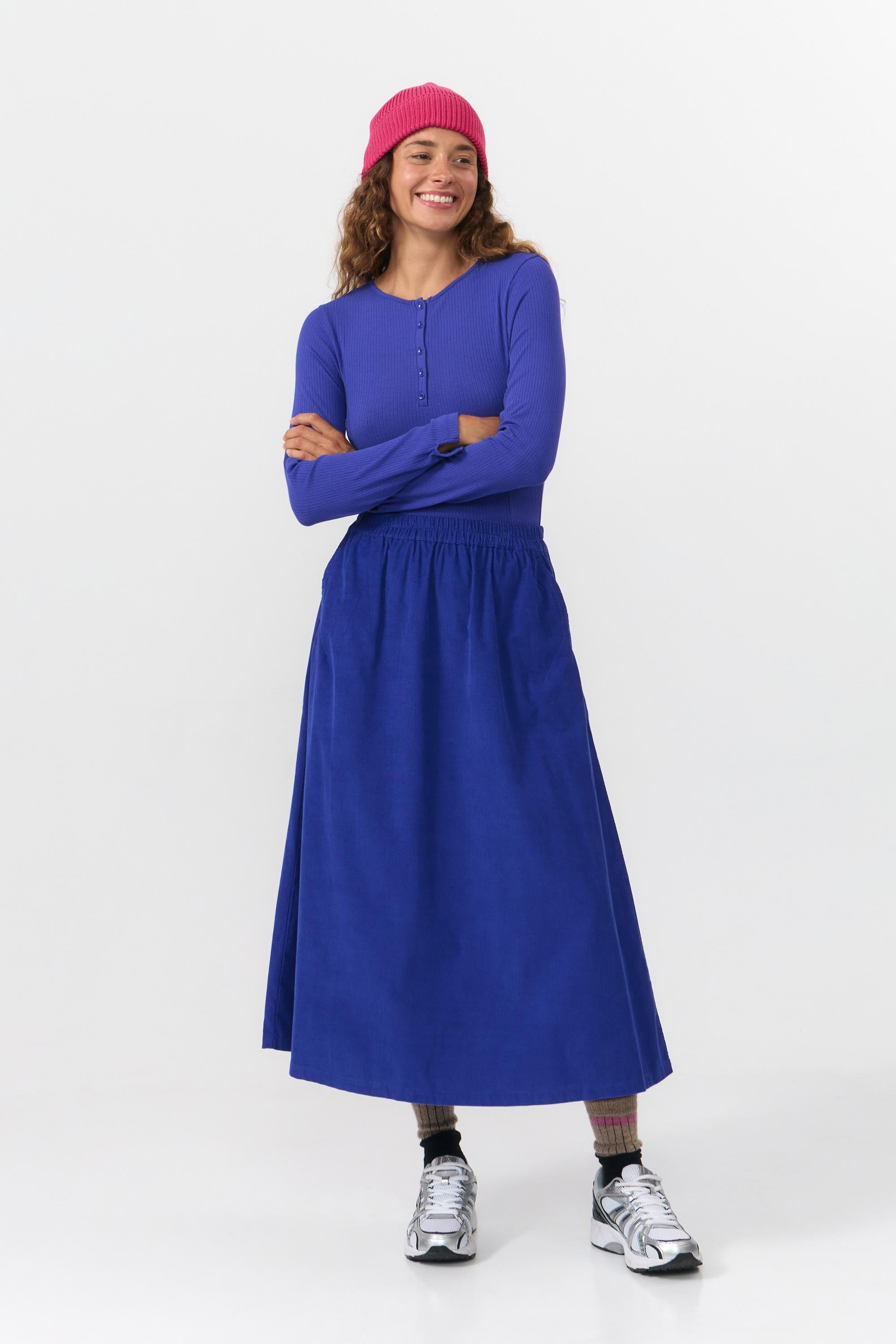 DAX SKIRT CORD ROYAL BLUE