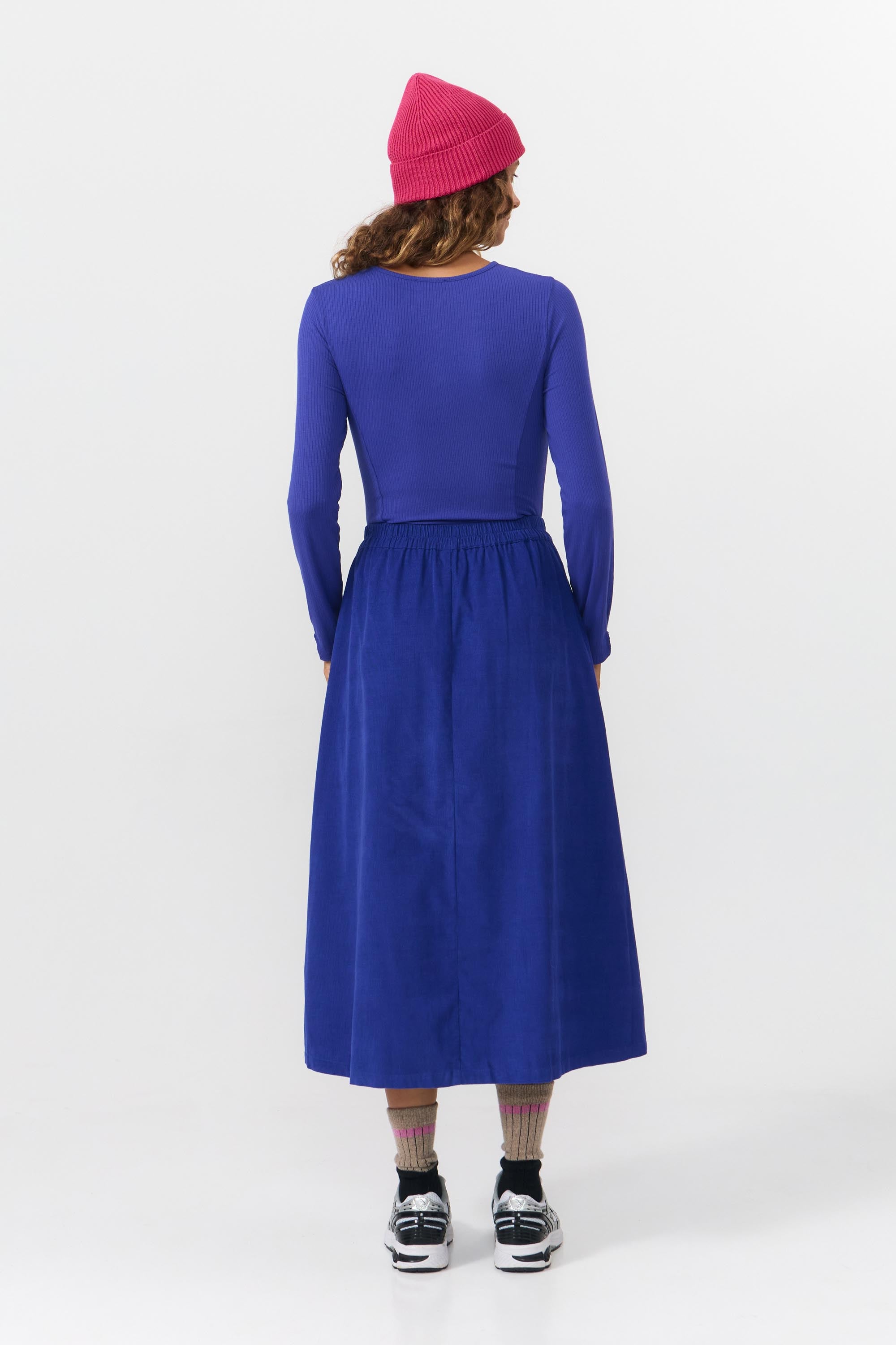 DAX SKIRT CORD ROYAL BLUE