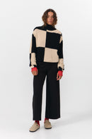 SHIRA JUMPER CHECK BLACK