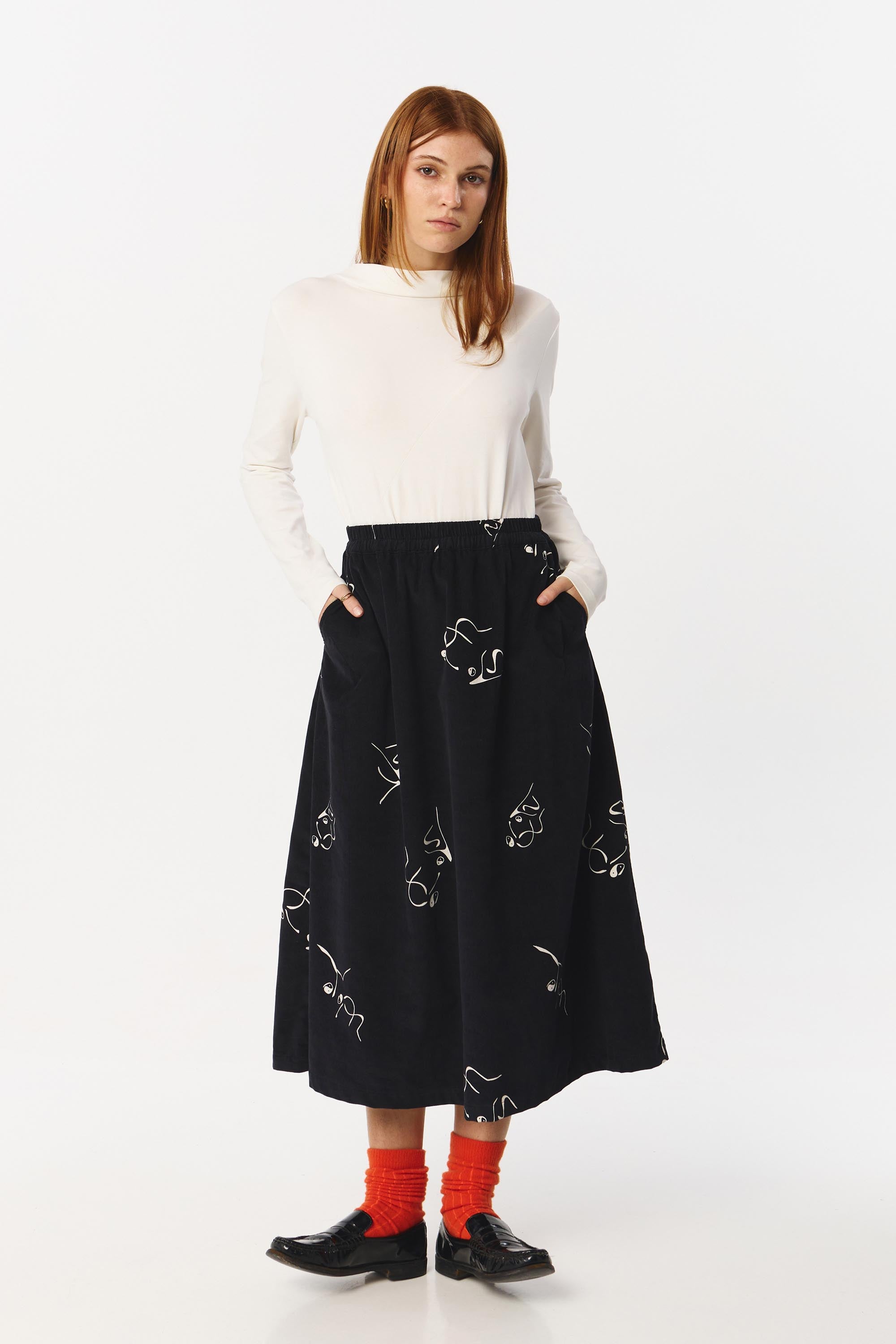 DAX SKIRT CORD PRINT DANCERS