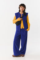 DAVIE VEST CORD ROYAL BLUE