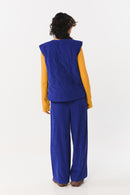 DAVIE VEST CORD ROYAL BLUE