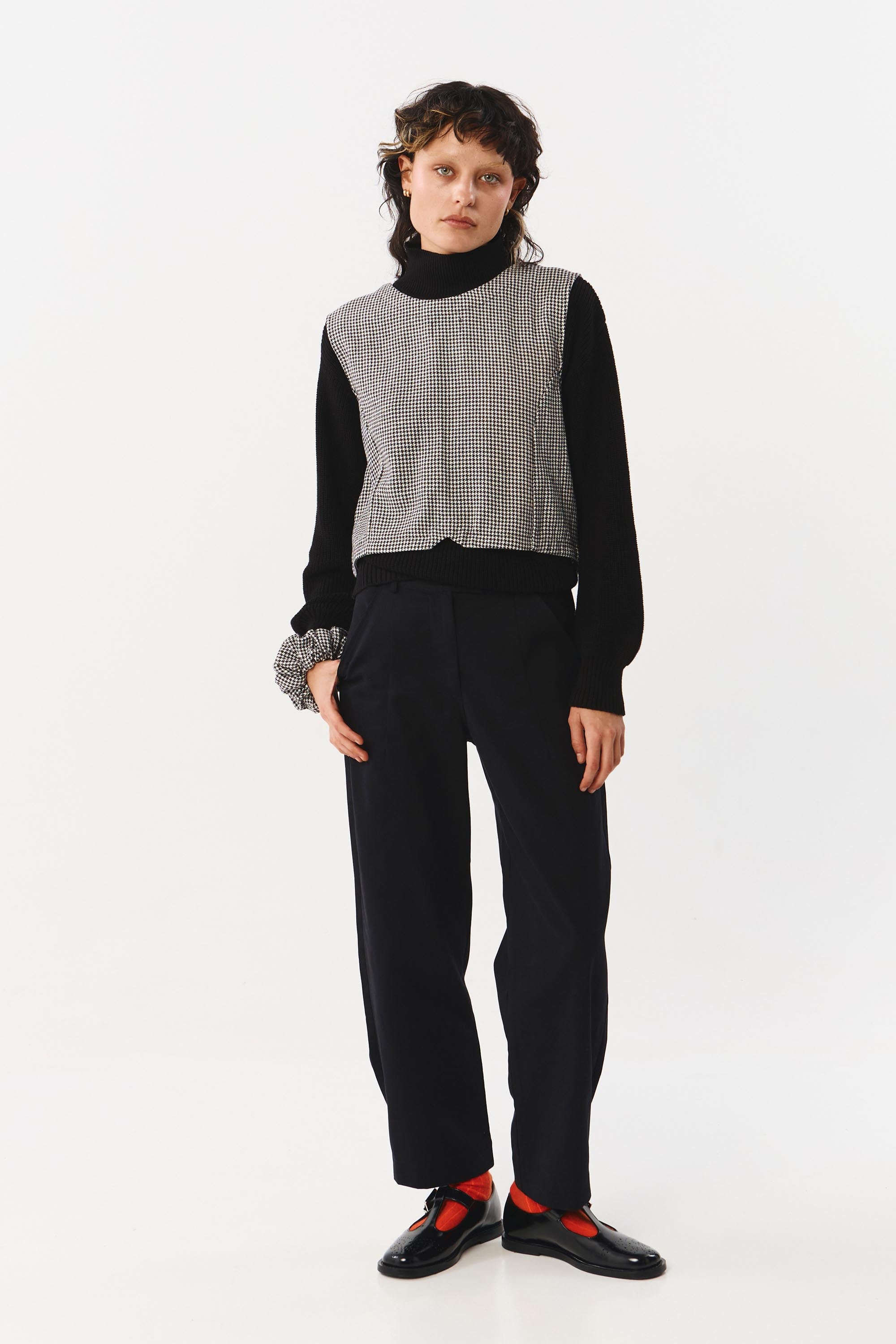 YUMA VEST HOUNDSTOOTH