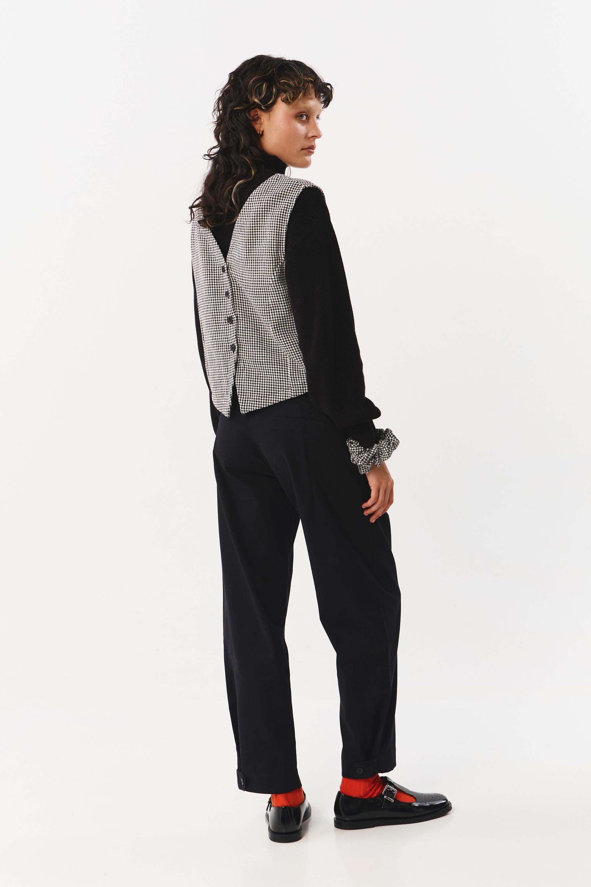 YUMA VEST HOUNDSTOOTH