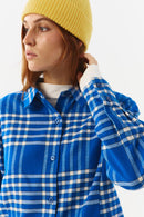SENS SHIRT FLANNEL CHECK BLUE