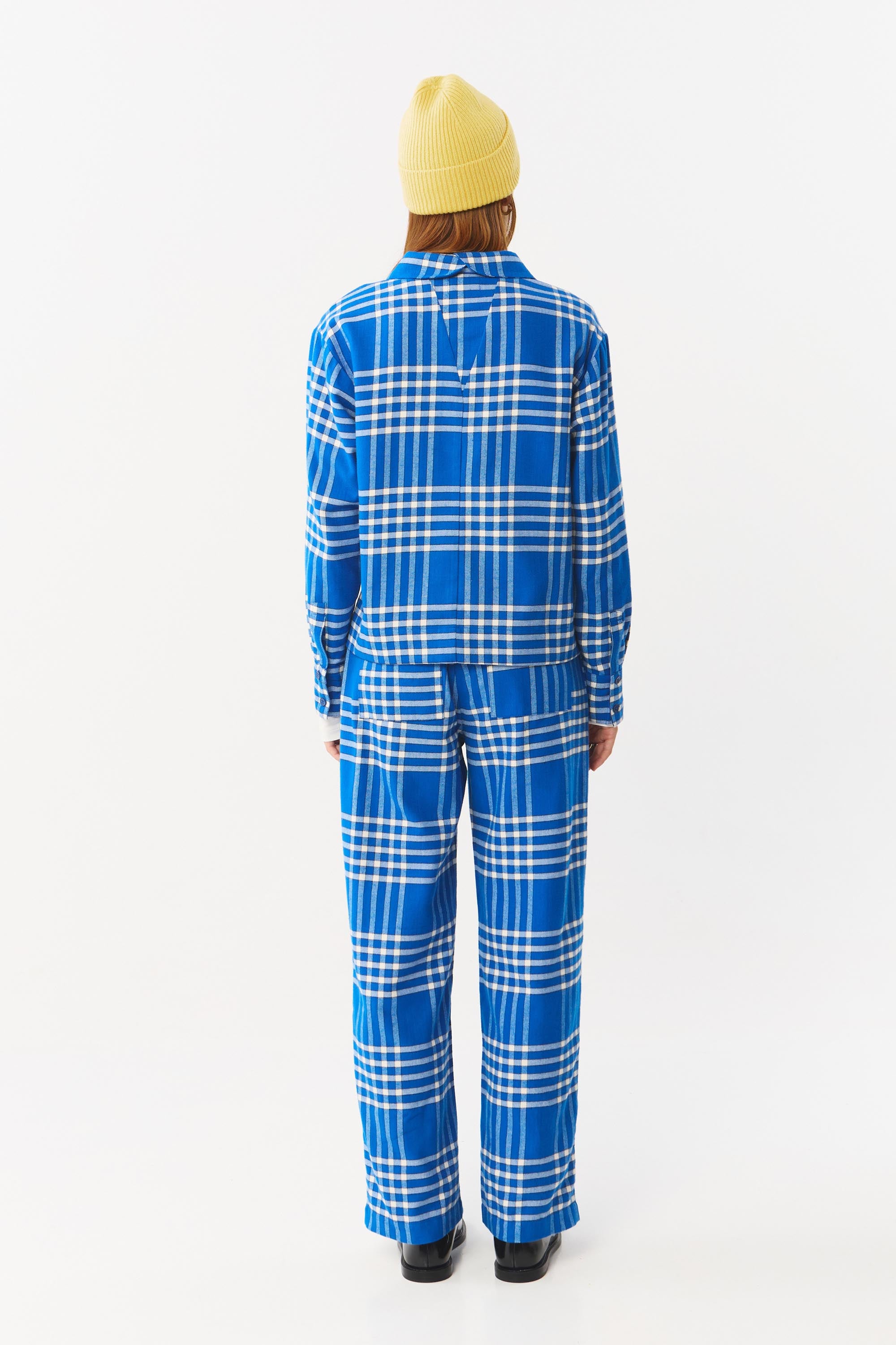 SENS SHIRT FLANNEL CHECK BLUE