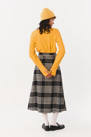 TOMIR SKIRT FLANNEL CHECK BLACK