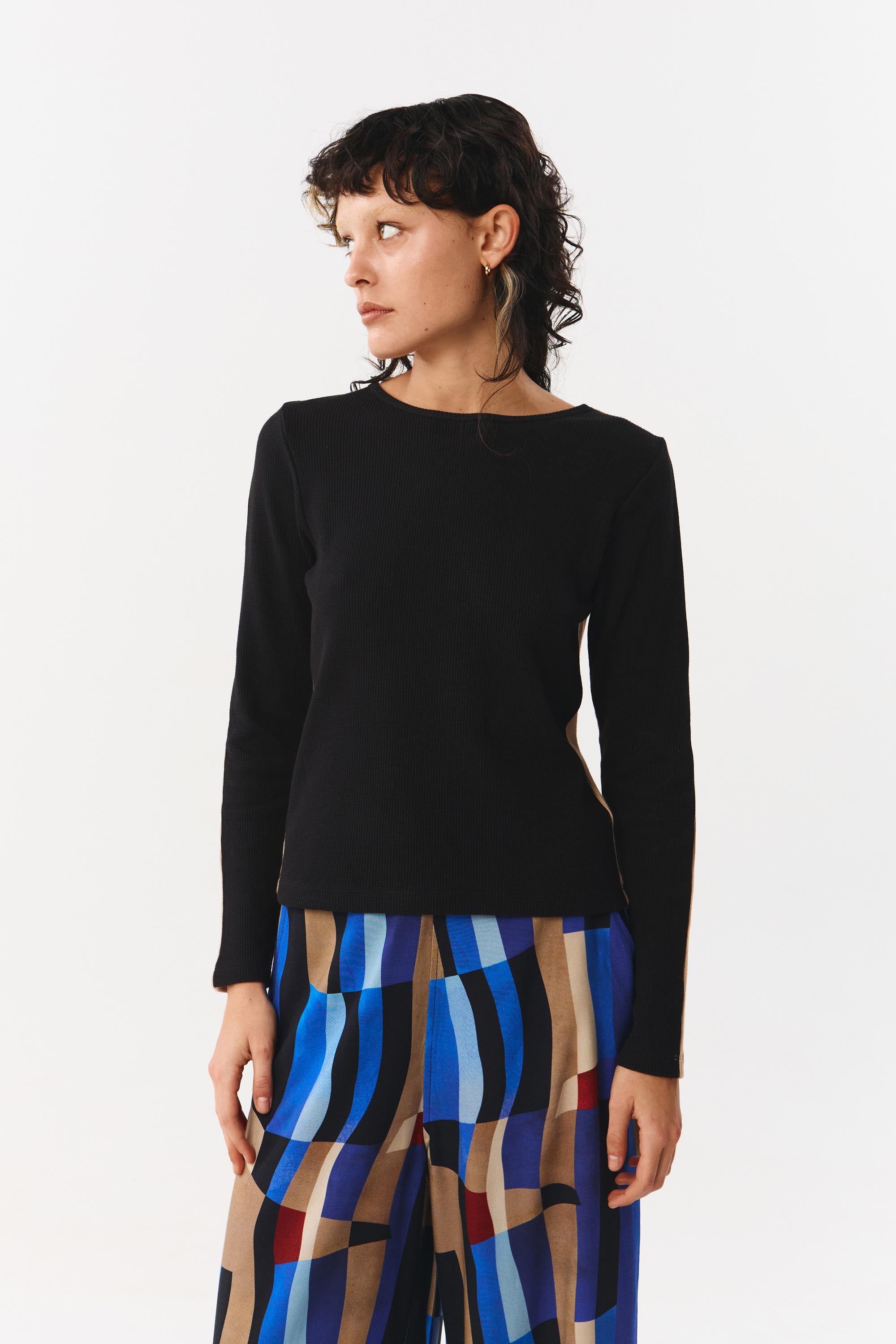 ALBI TOP BICOLOR BLACK