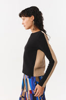 ALBI TOP BICOLOR BLACK