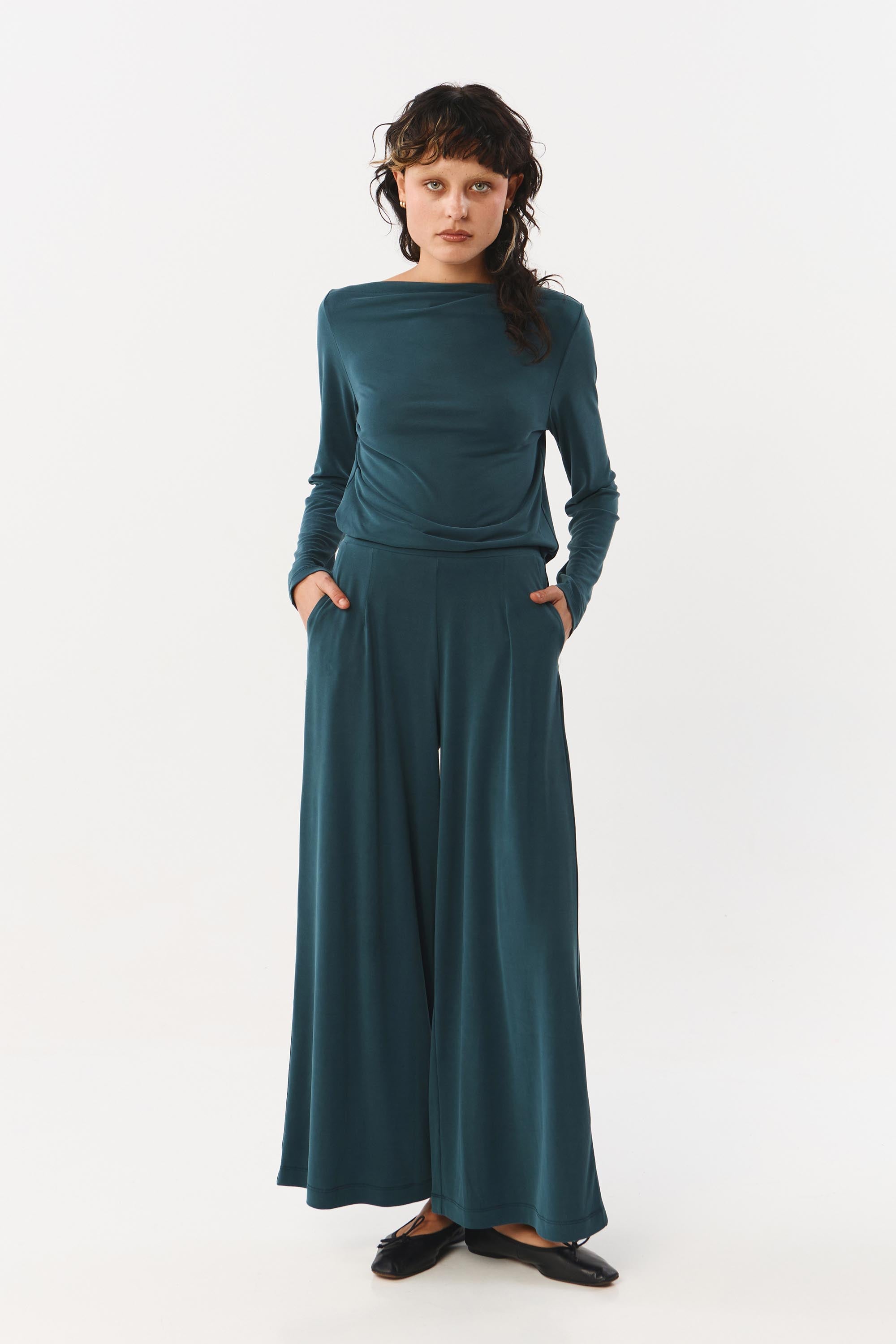 YALA PANTS DARK GREEN