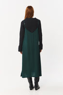 VICTORIA DRESS DARK GREEN