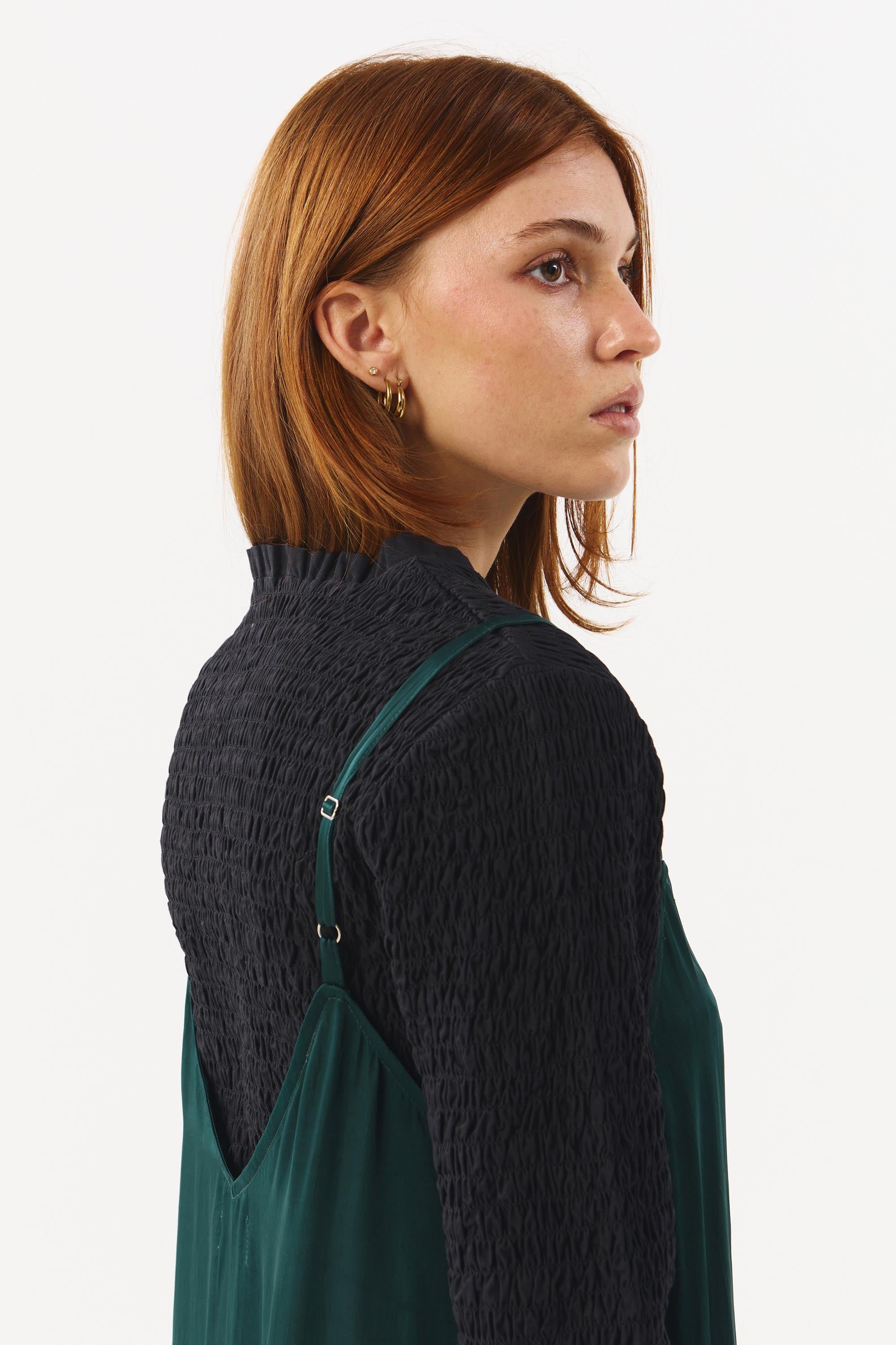VICTORIA DRESS DARK GREEN