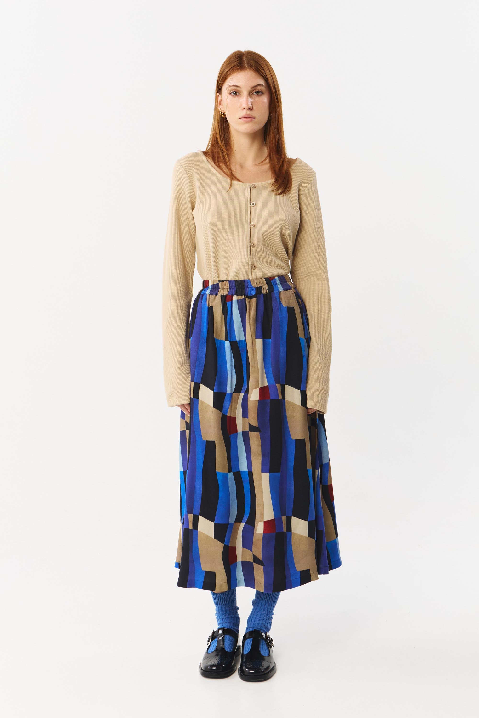DAX SKIRT VISCOSE PRINT MOVE