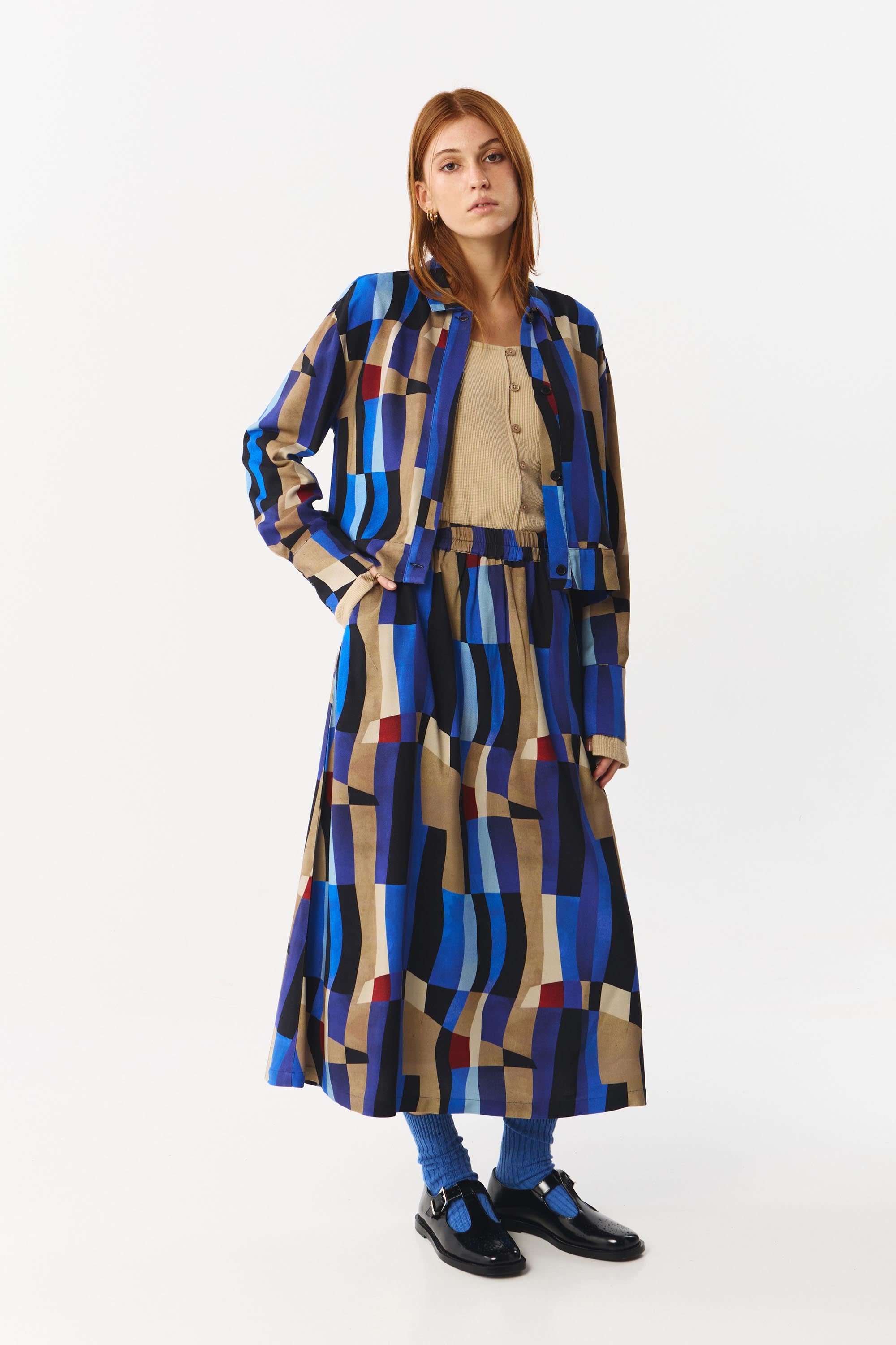 LURE SHIRT VISCOSE PRINT MOVE