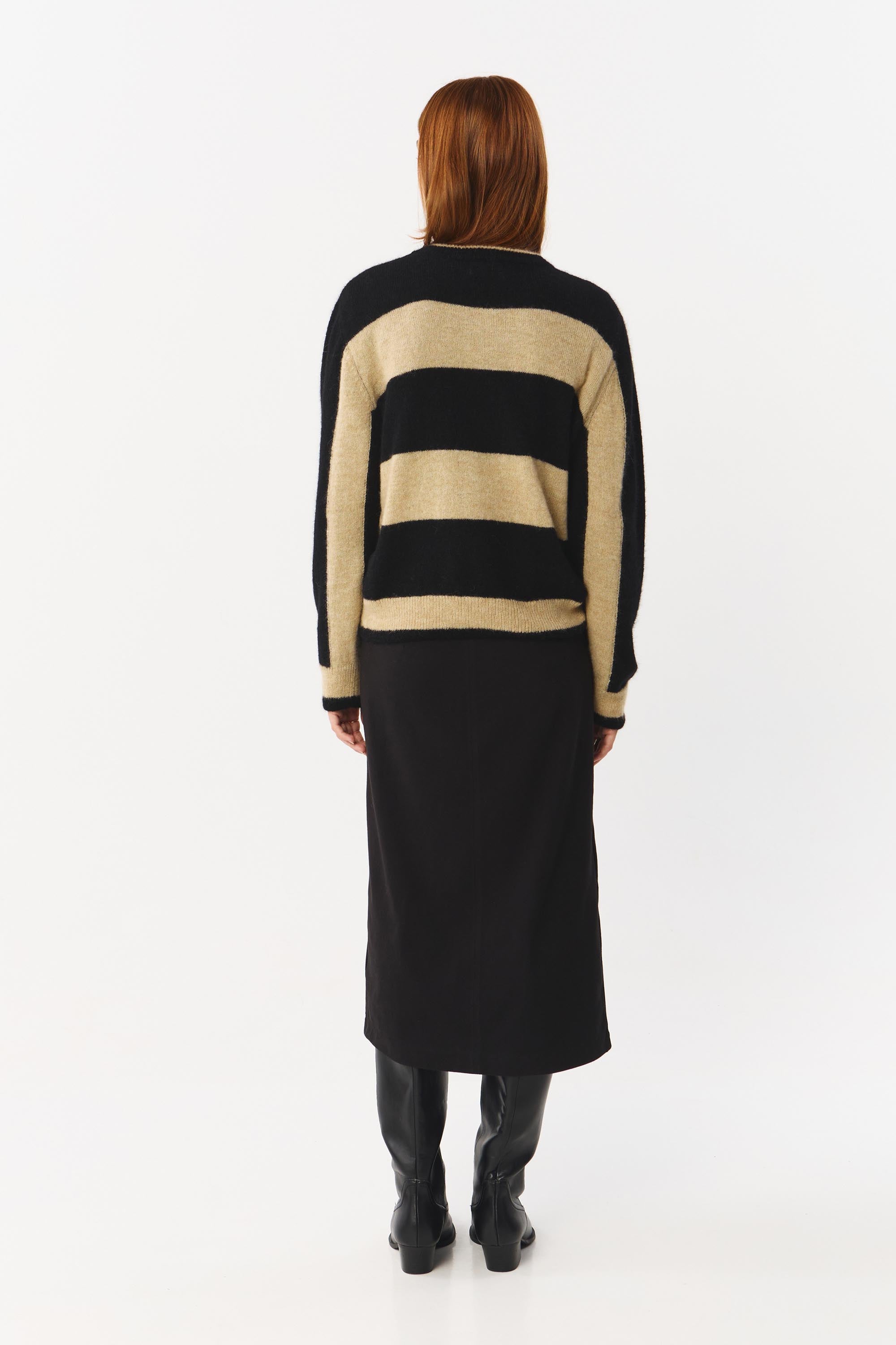 BABOL JUMPER STRIPES BLACK