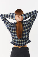 TEMPE BLOUSE CHECK MUSTARD