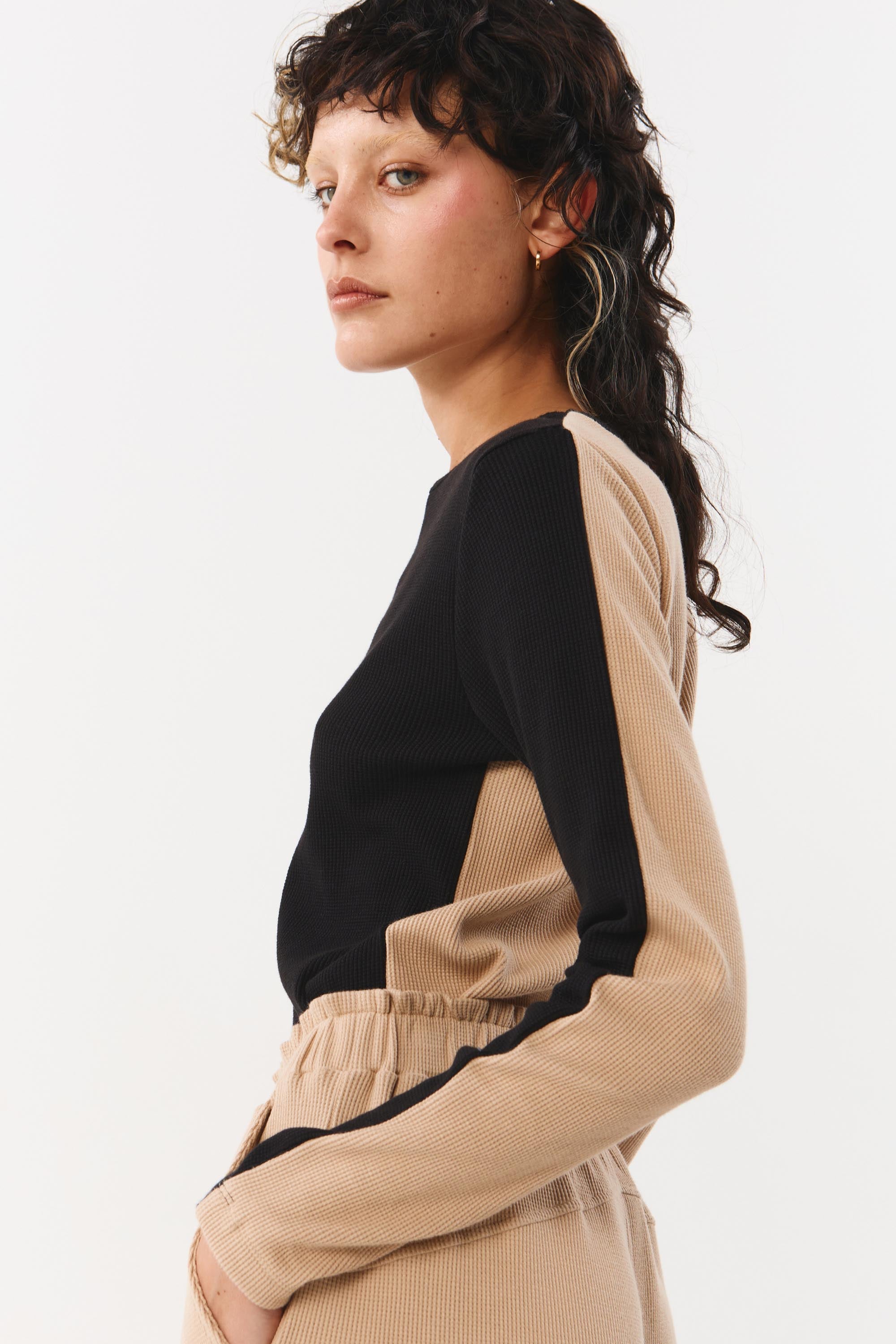 ALBI TOP BICOLOR BLACK