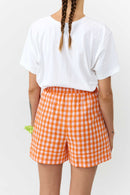 SHORTS GENIL CHECK ORANGE