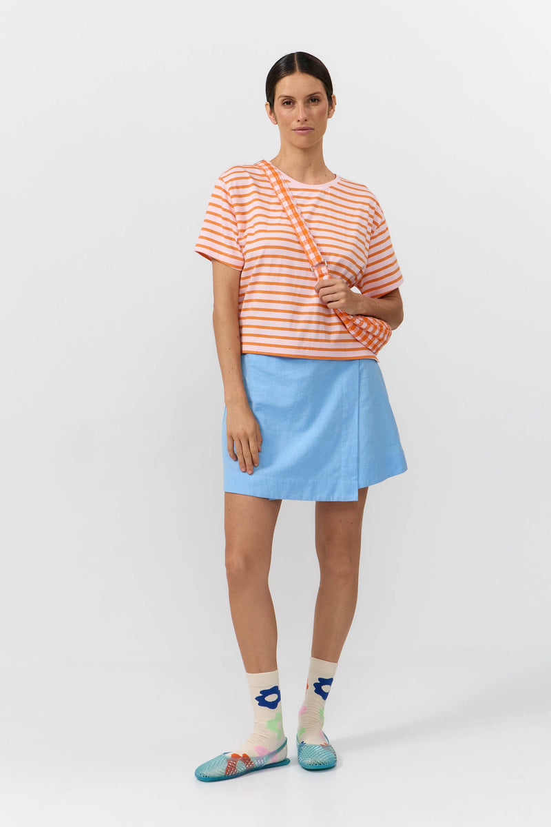 ISQUIA TOP STRIPES ORANGE