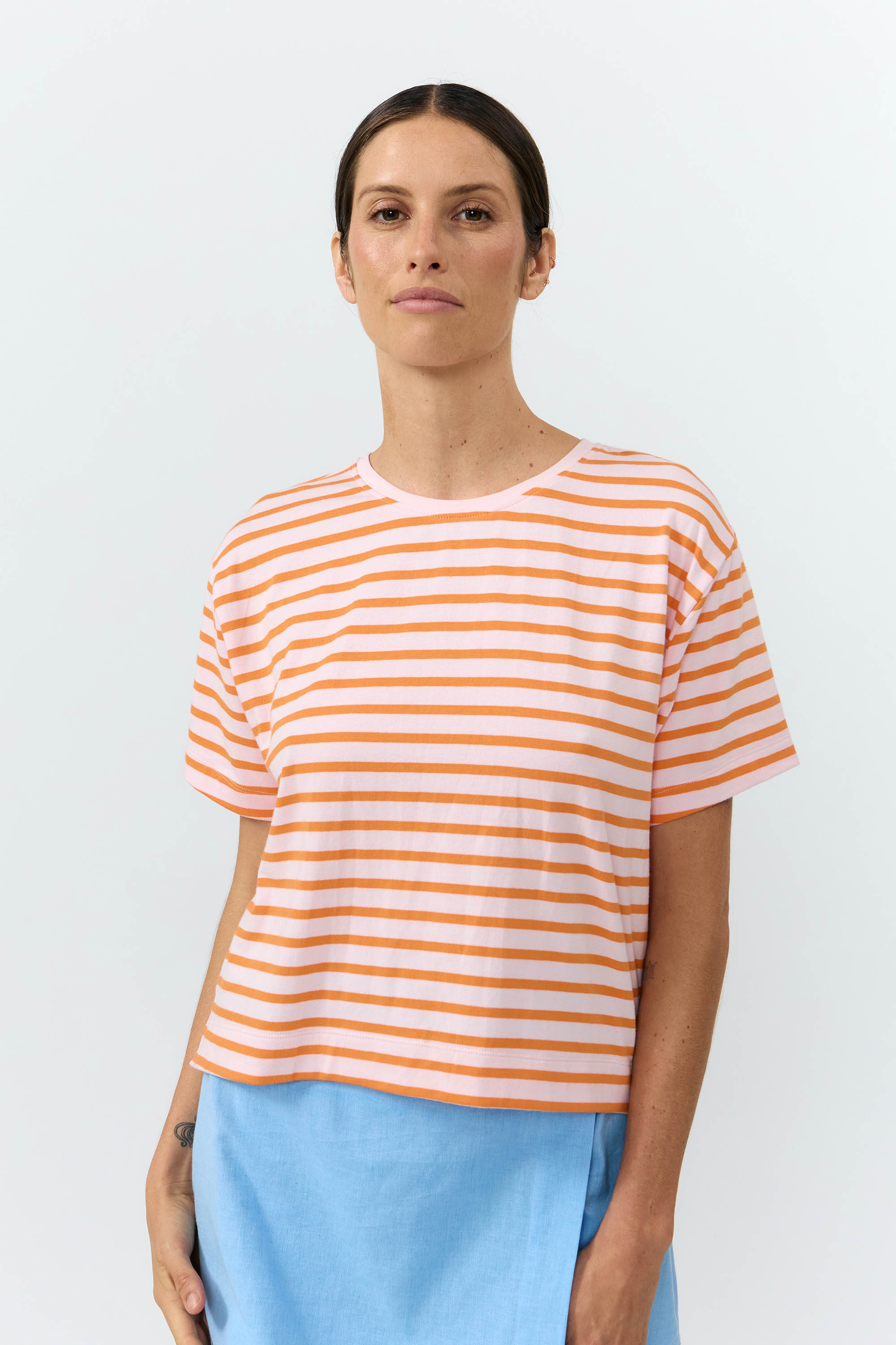 TOP ISQUIA STRIPES ORANGE
