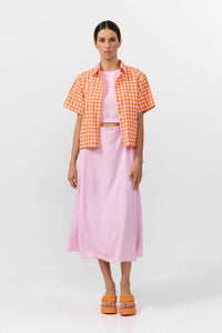 CAMISA EDER CHECK ORANGE
