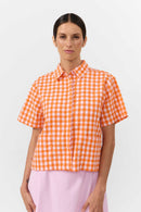 CAMISA EDER CHECK ORANGE