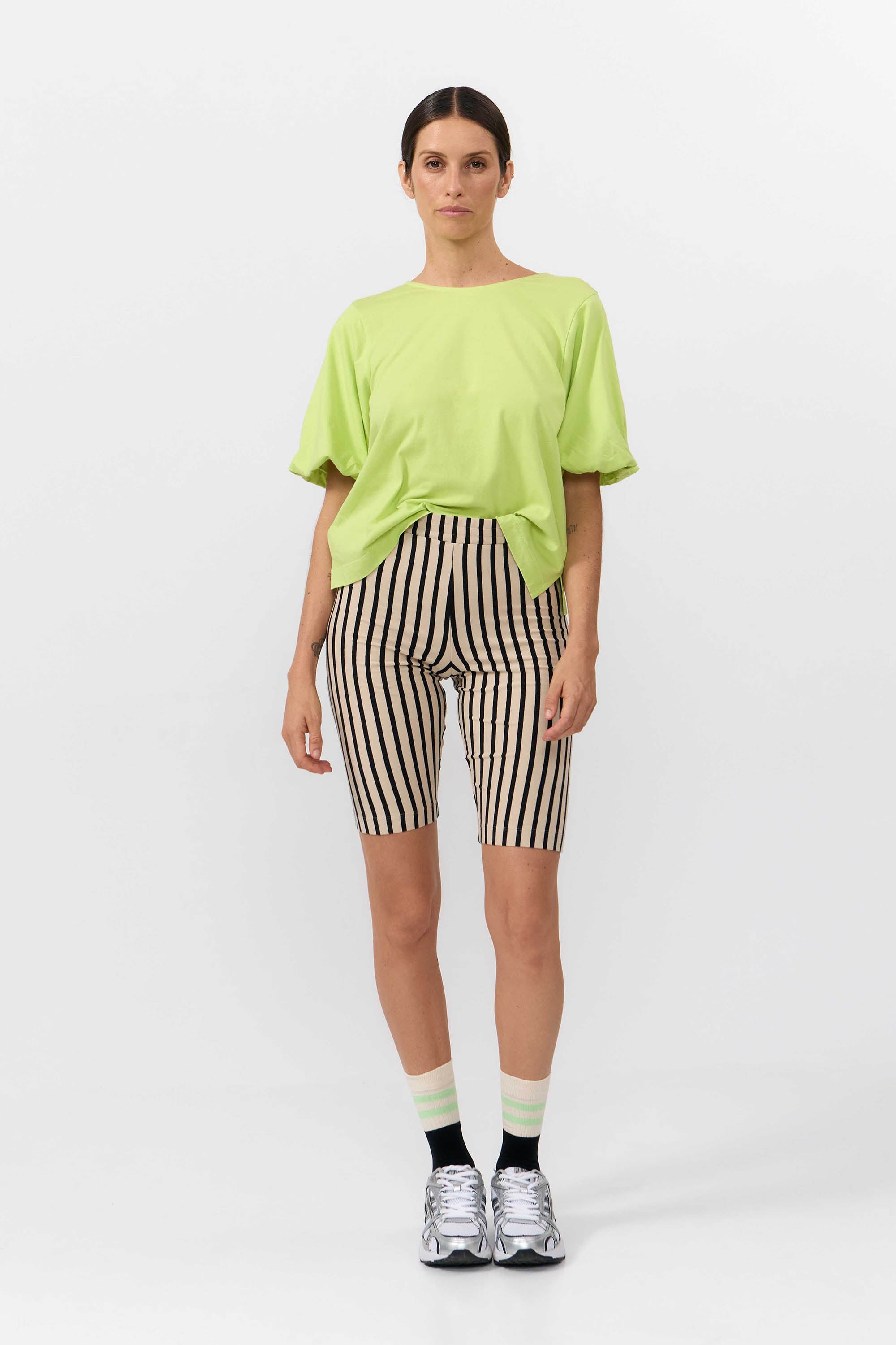 LOT LEGGINGS STRIPES BLACK