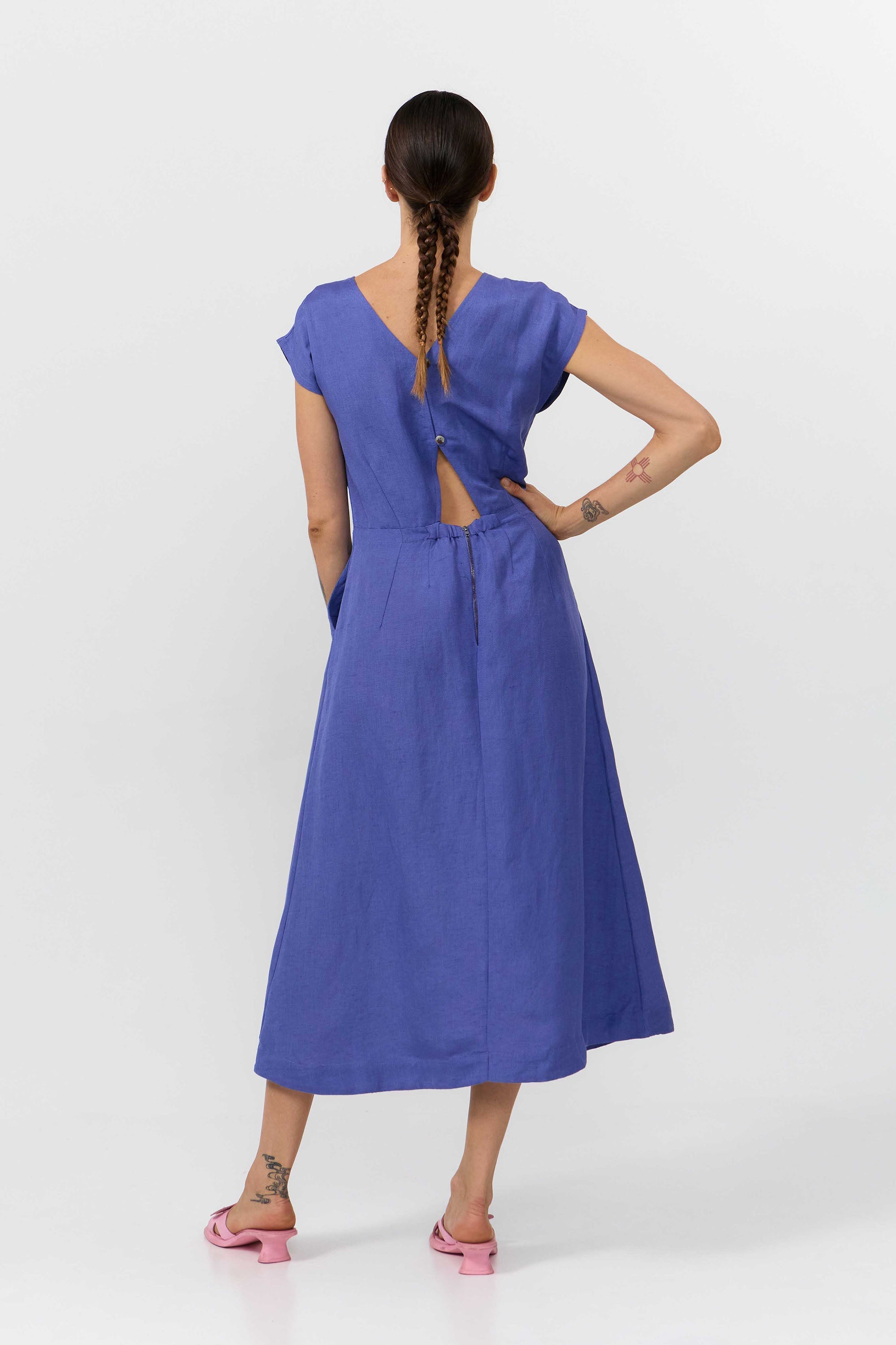 TINTO DRESS MID BLUE