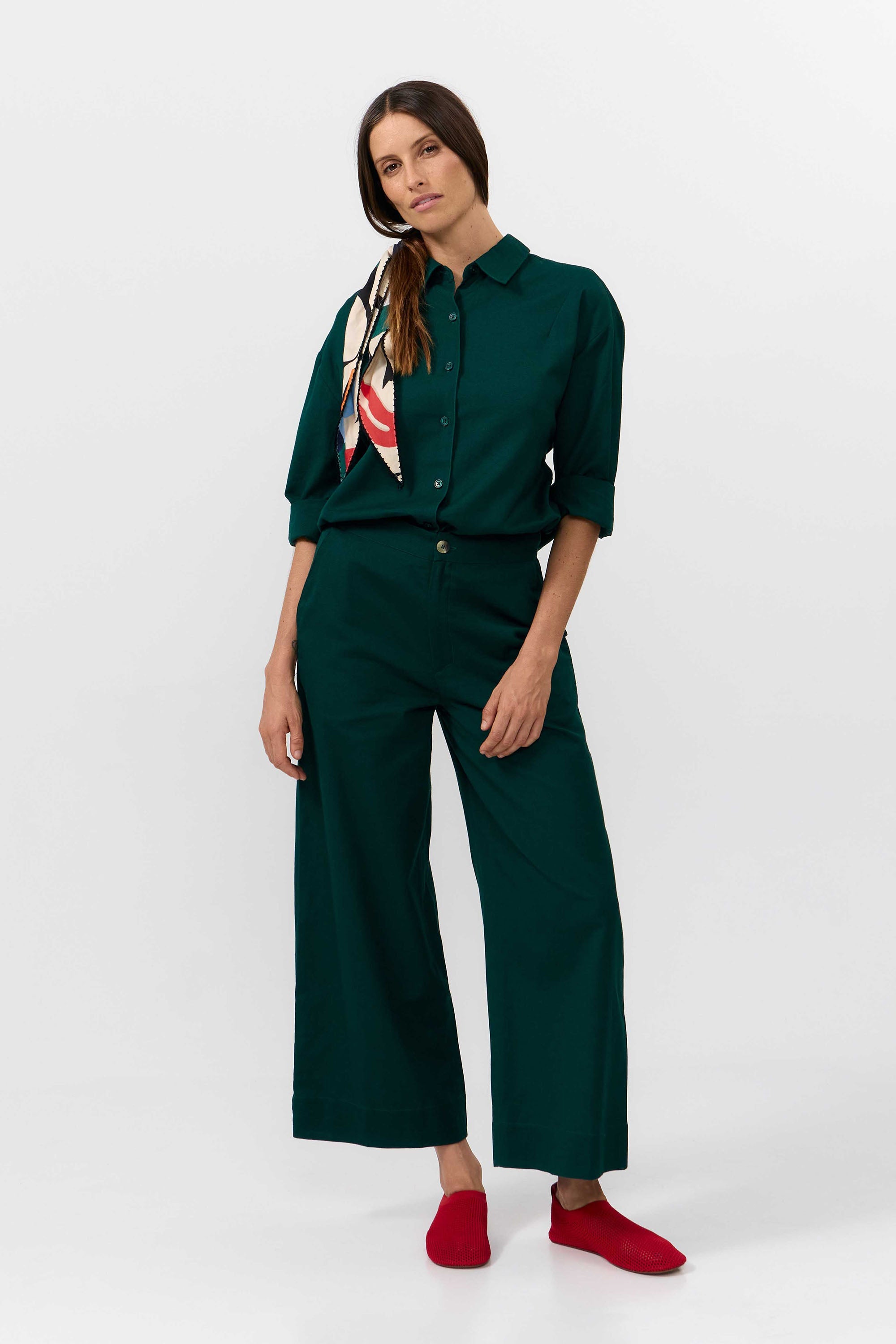 ULLA PANTS DEEP GREEN