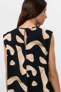 VESTIDO SHIRE PRINT STONES