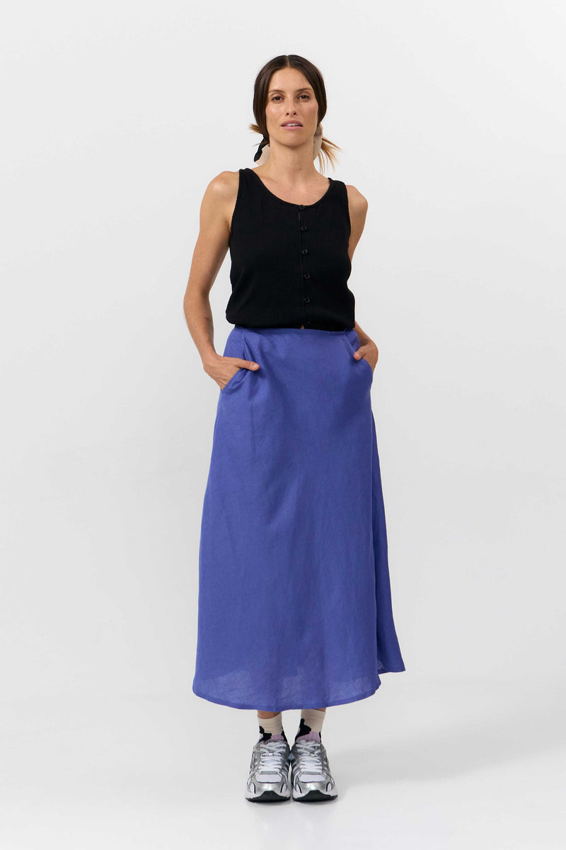 BELEN SKIRT MID BLUE