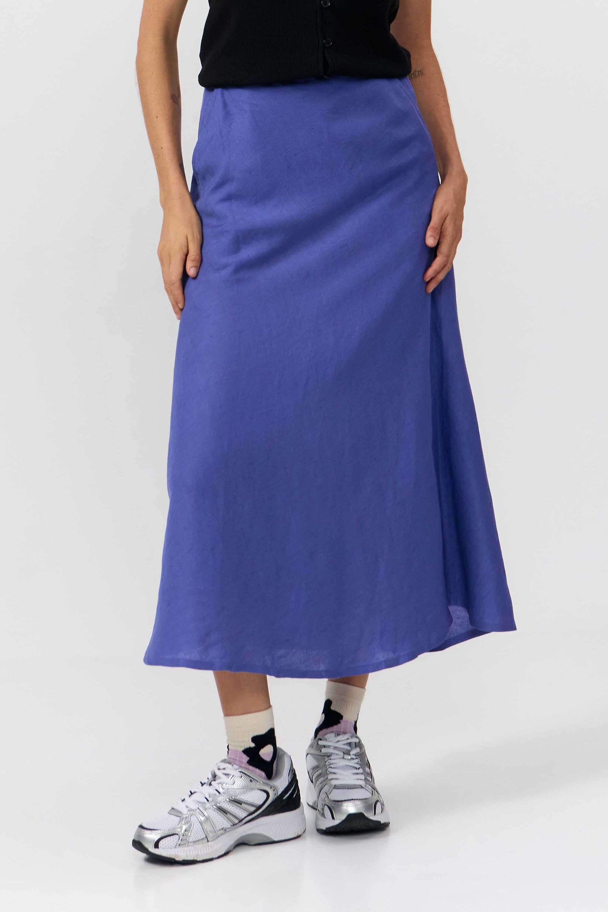 FALDA BELEN MID BLUE