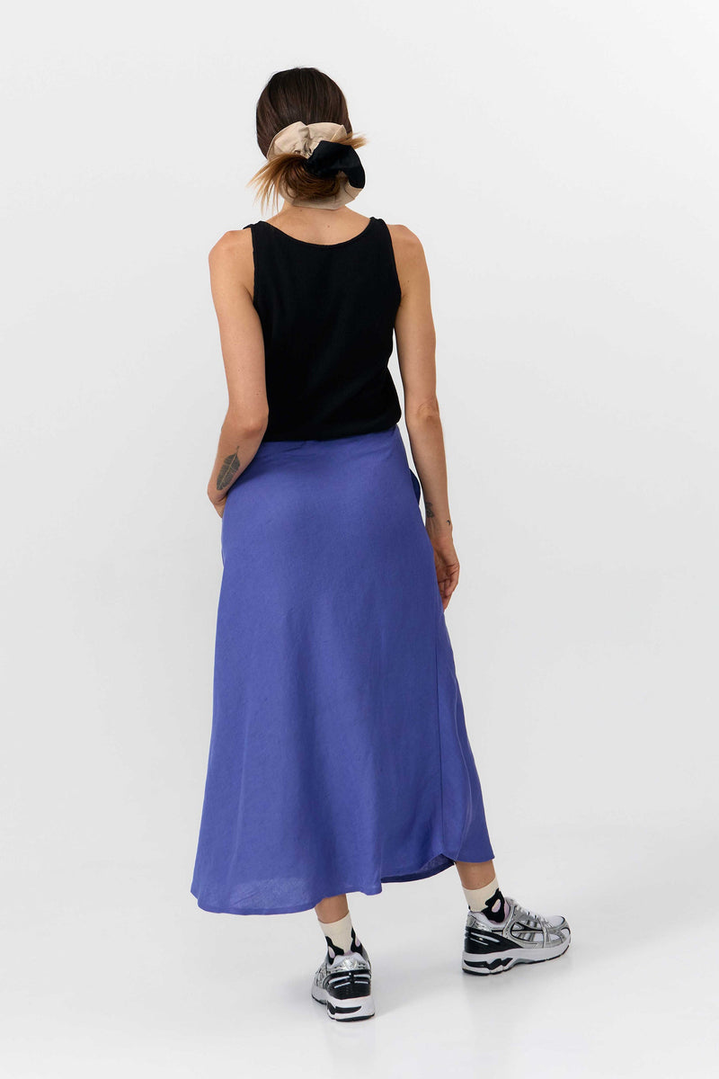 BELEN SKIRT MID BLUE