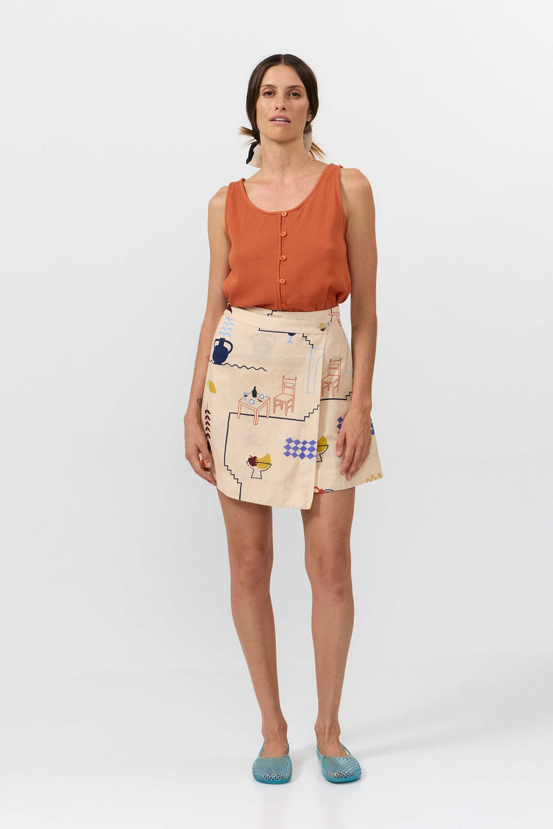 POLO SKIRT PRINT HOLIDAY