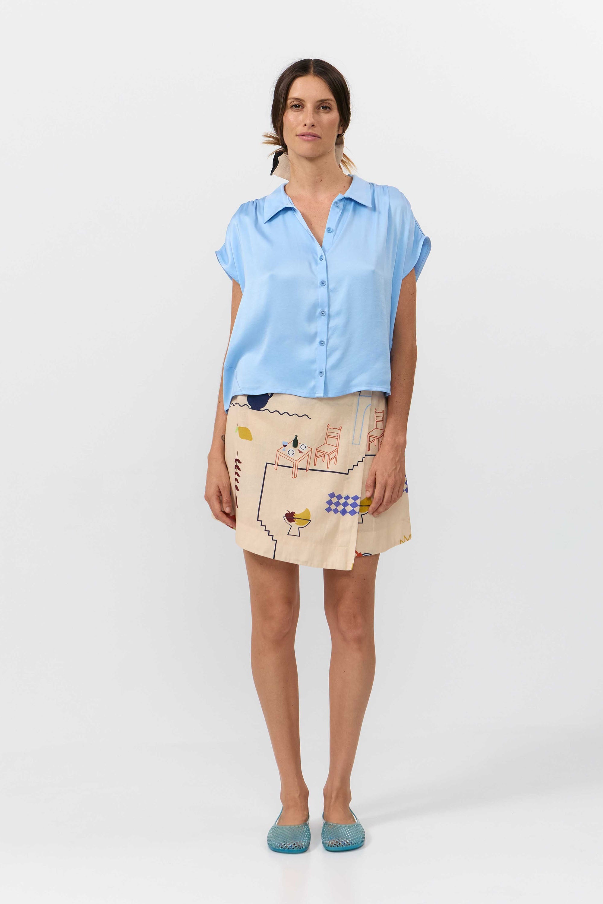 CAMISA SUR LIGHT BLUE