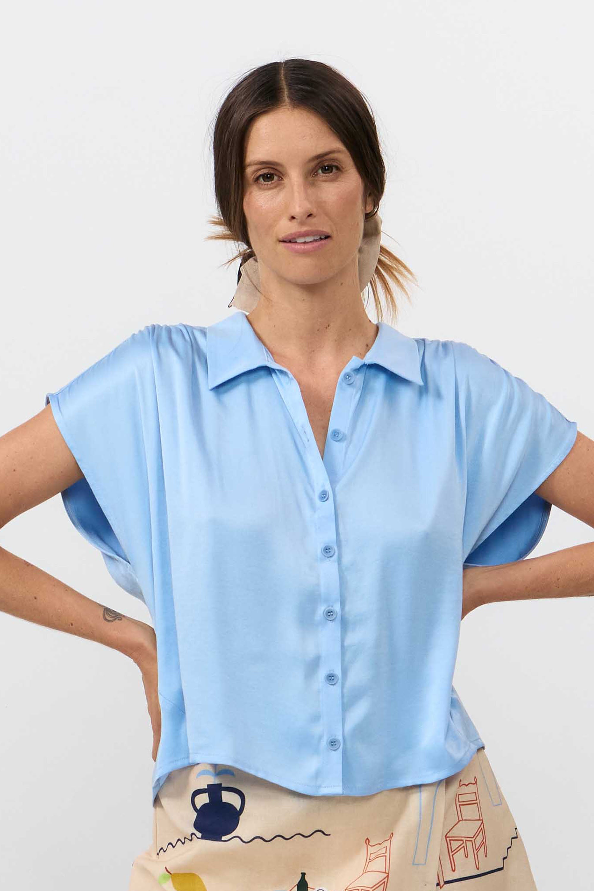 CAMISA SUR LIGHT BLUE