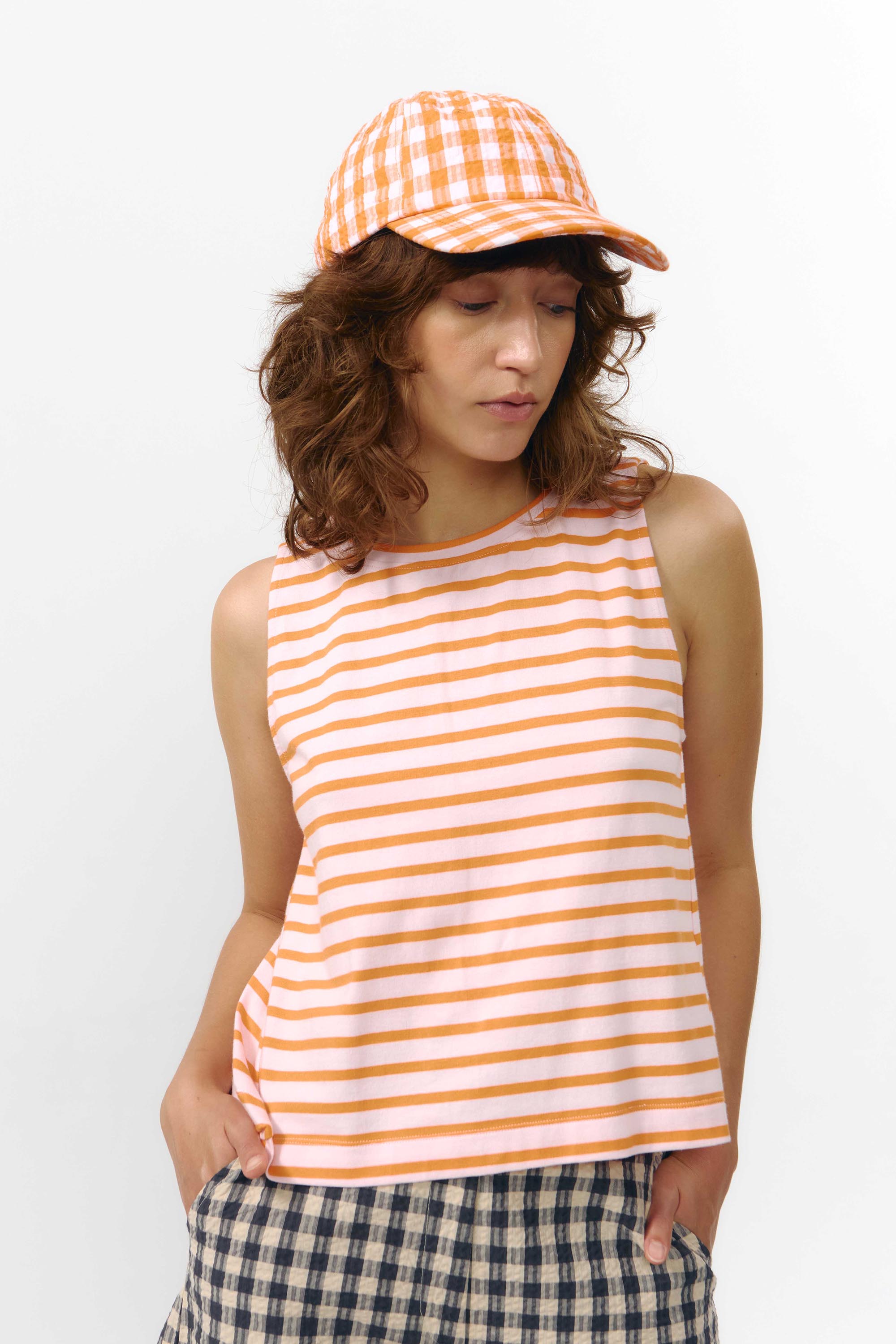 TOP SIL STRIPES ORANGE