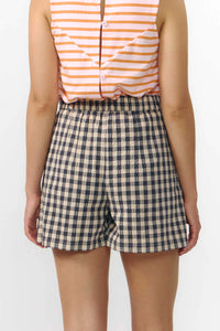 SHORTS GENIL CHECK GREY