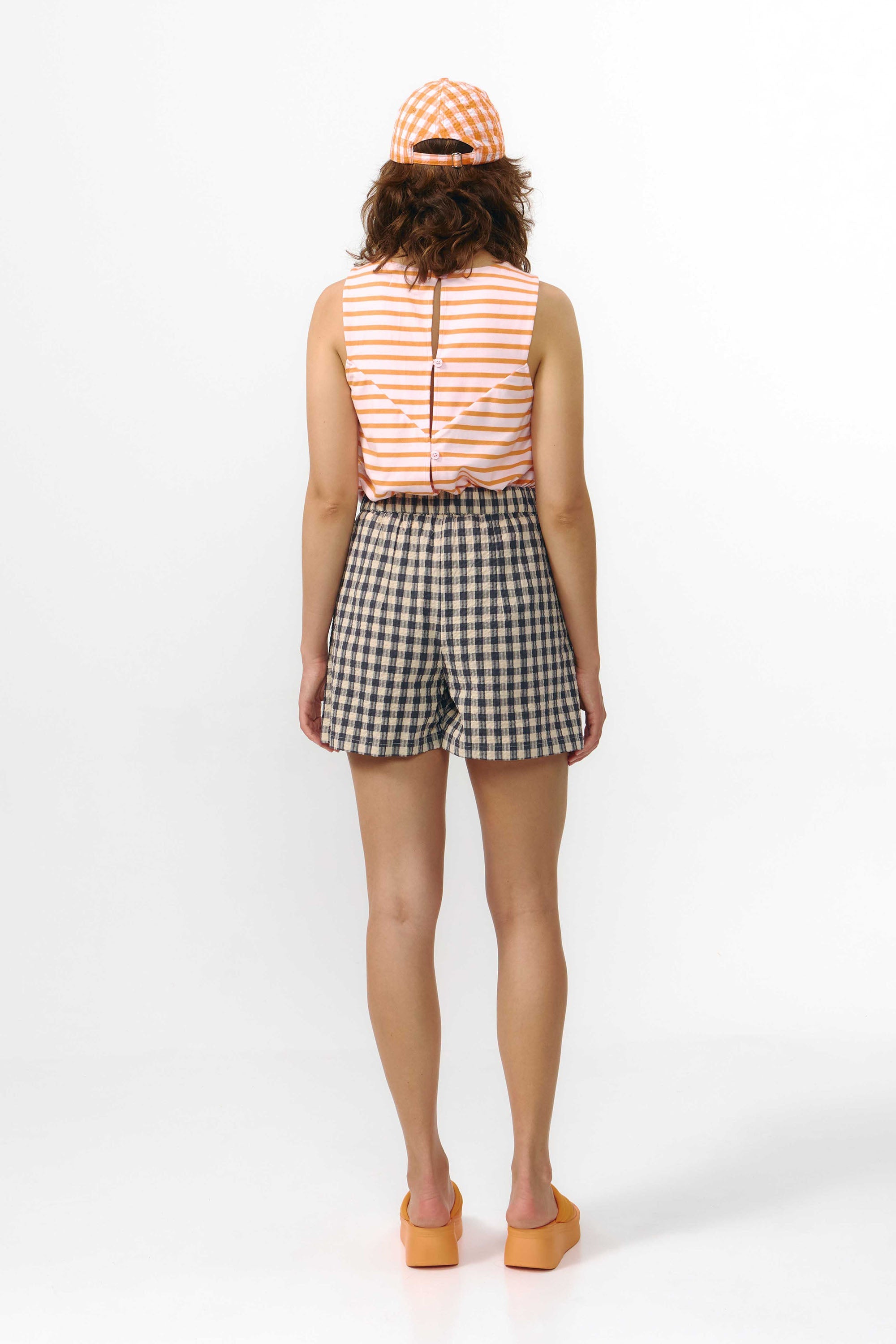 SHORTS GENIL CHECK GREY