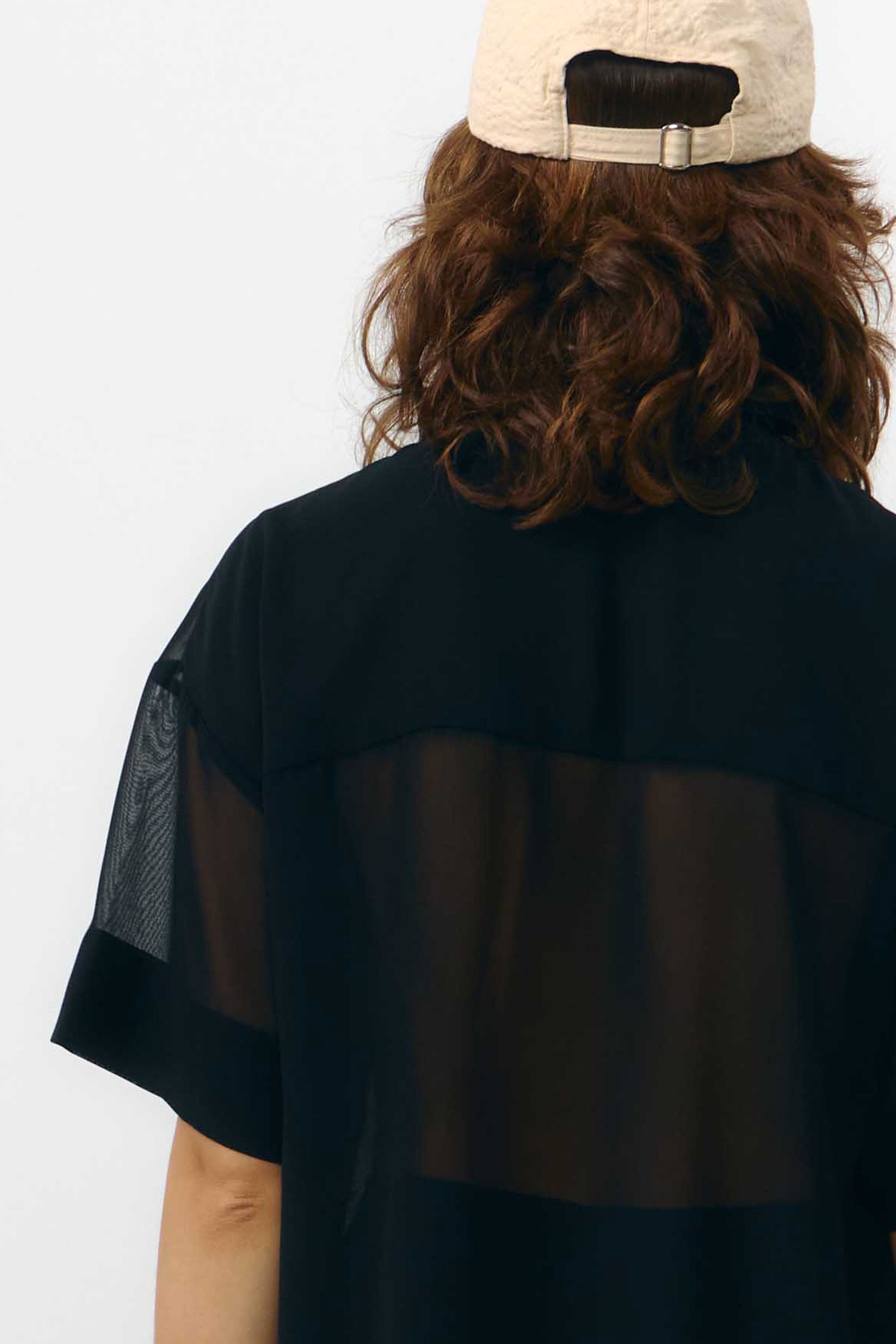 MINAB SHIRT SCHIFFON BLACK