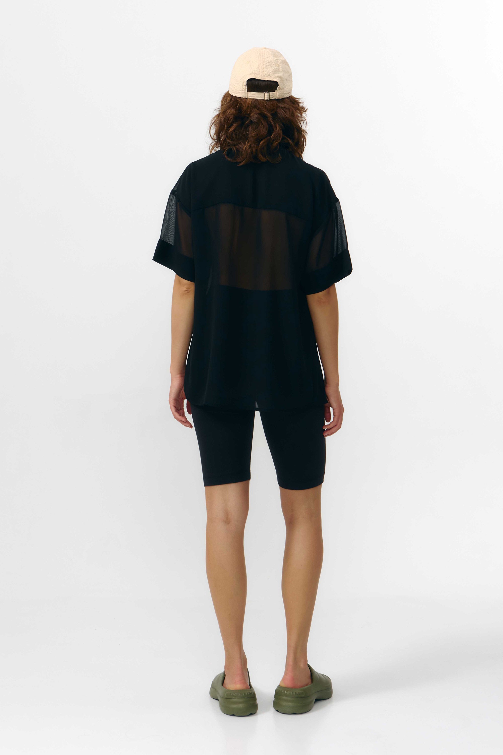 MINAB SHIRT SCHIFFON BLACK