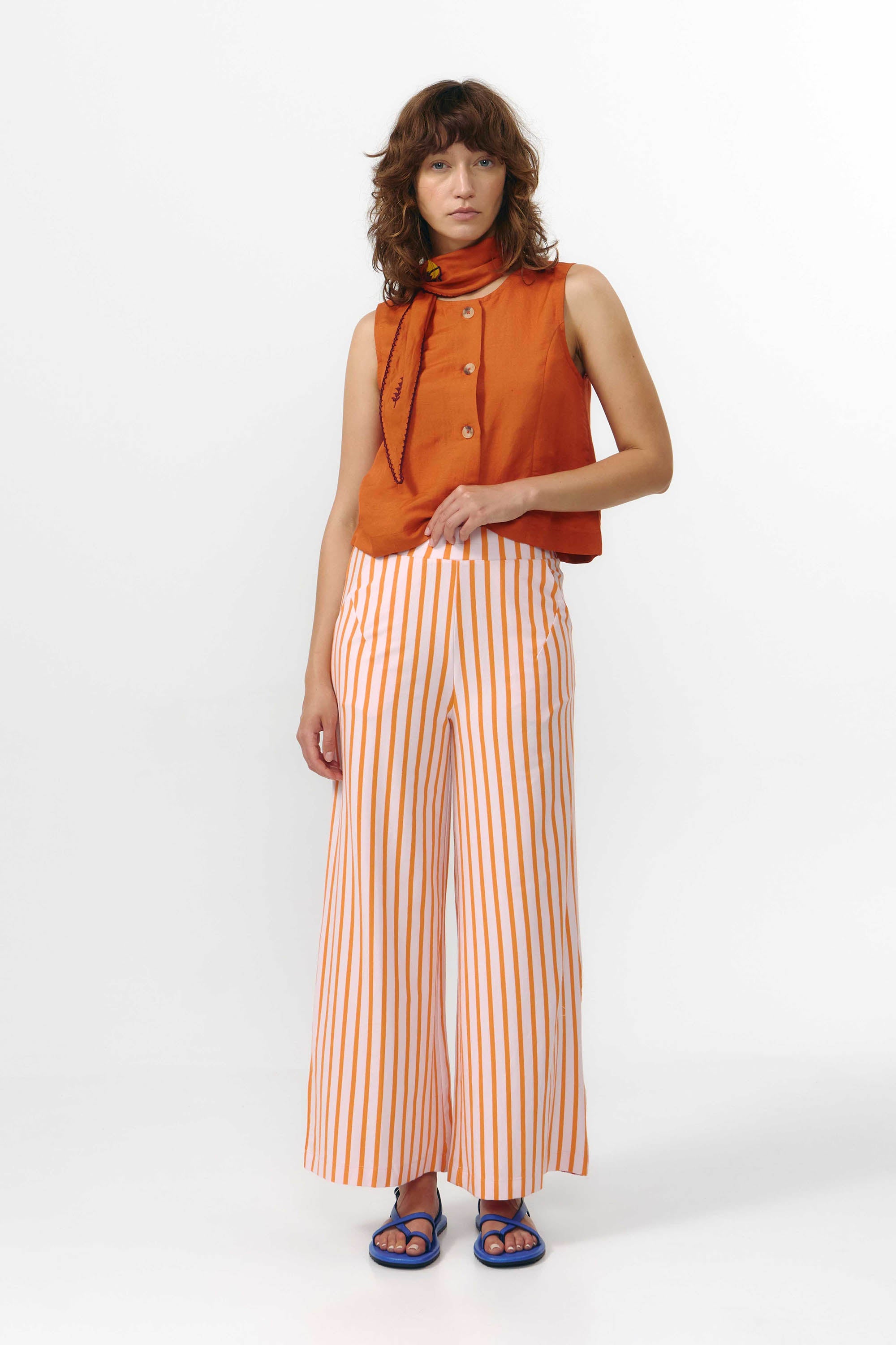 PALAU PANTS STRIPES ORANGE