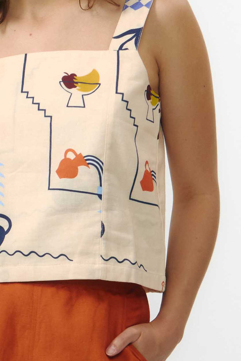 ODIEL TOP PRINT HOLIDAY