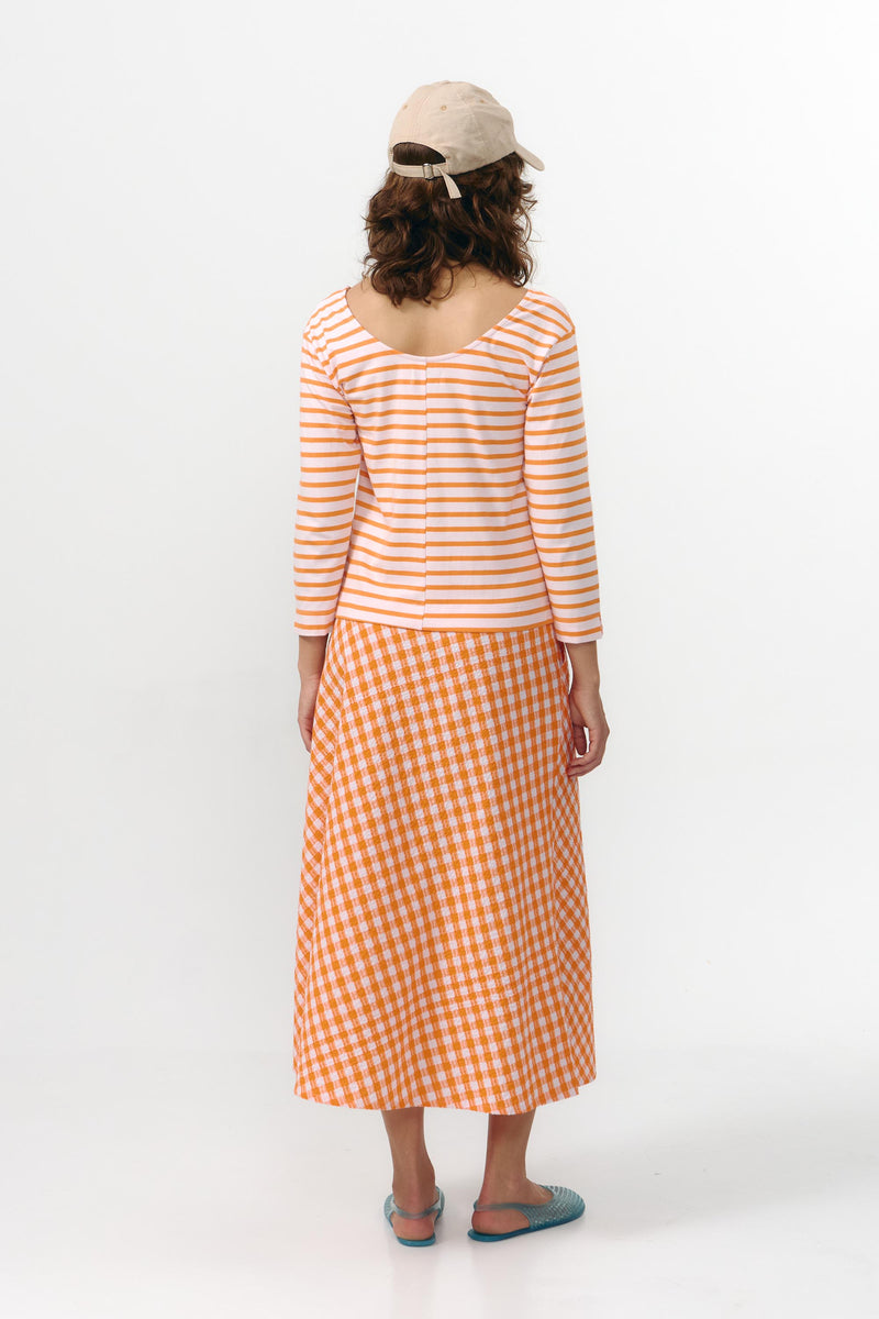 BONAO TOP STRIPES ORANGE