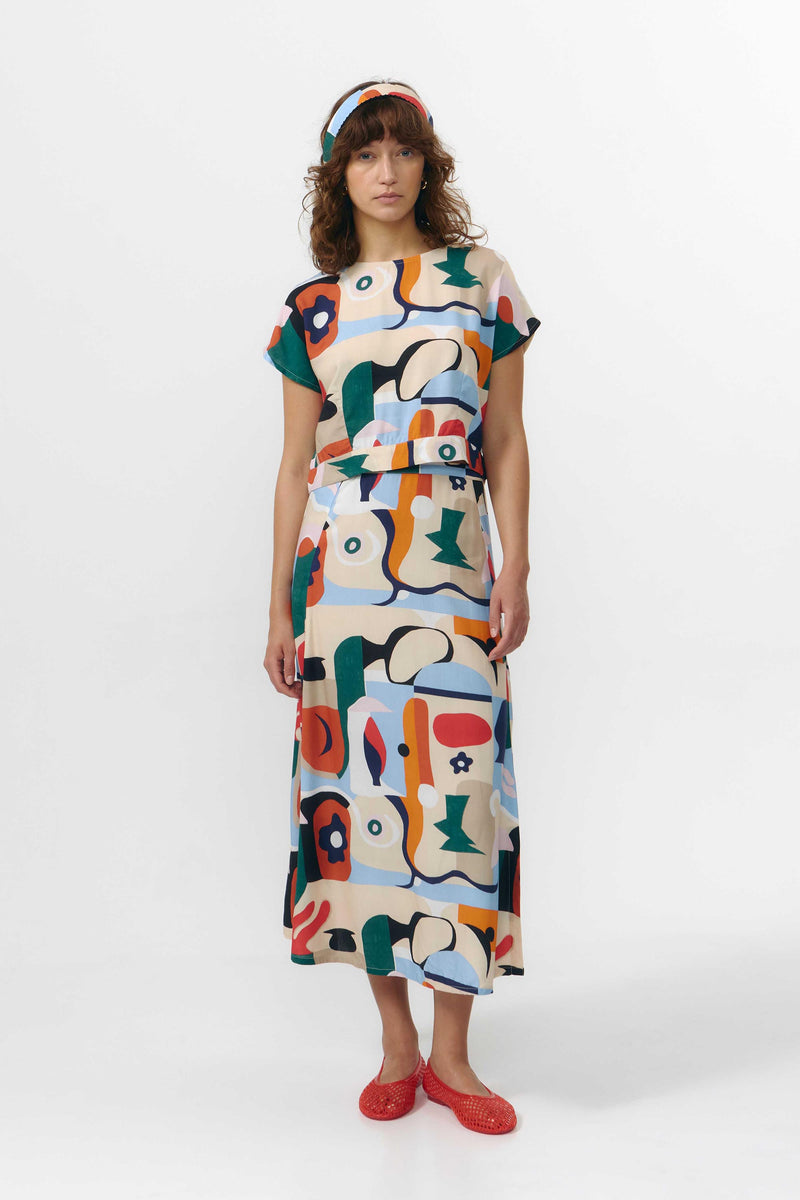BORNEO SKIRT PRINT CRUISE