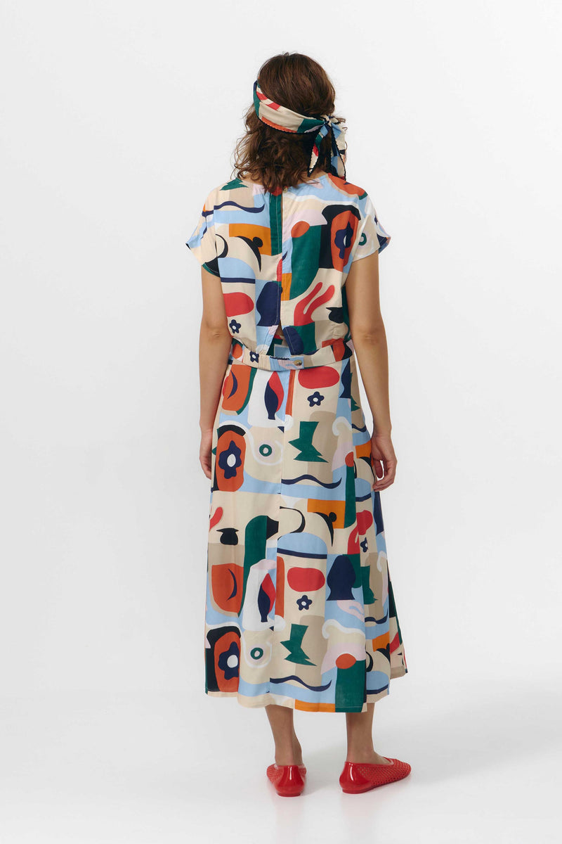 BORNEO SKIRT PRINT CRUISE
