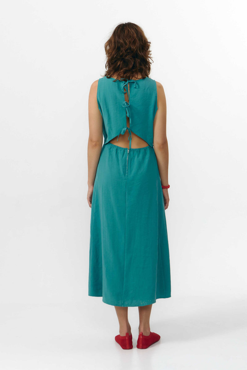 TERA DRESS TEAL