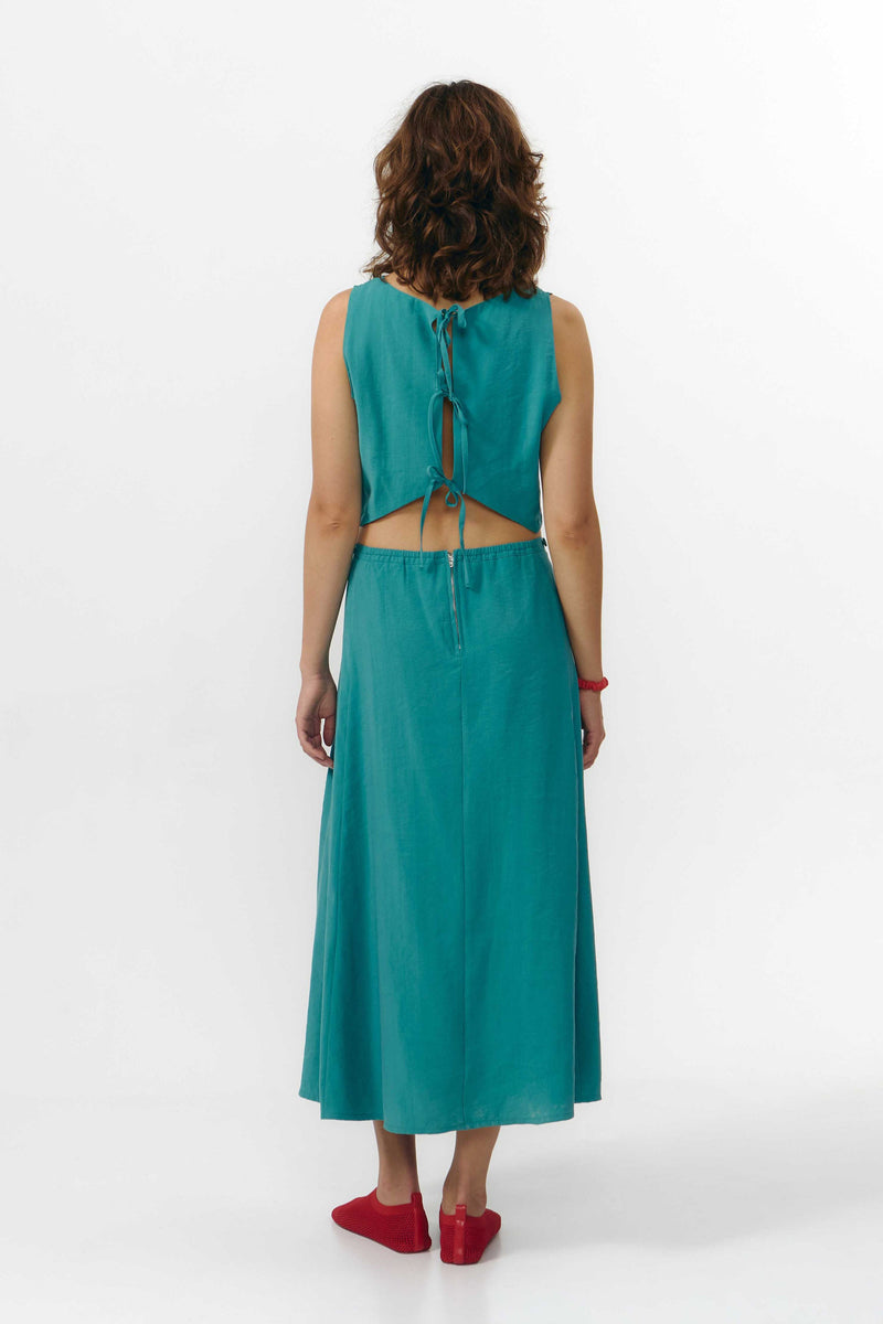 TERA DRESS TEAL
