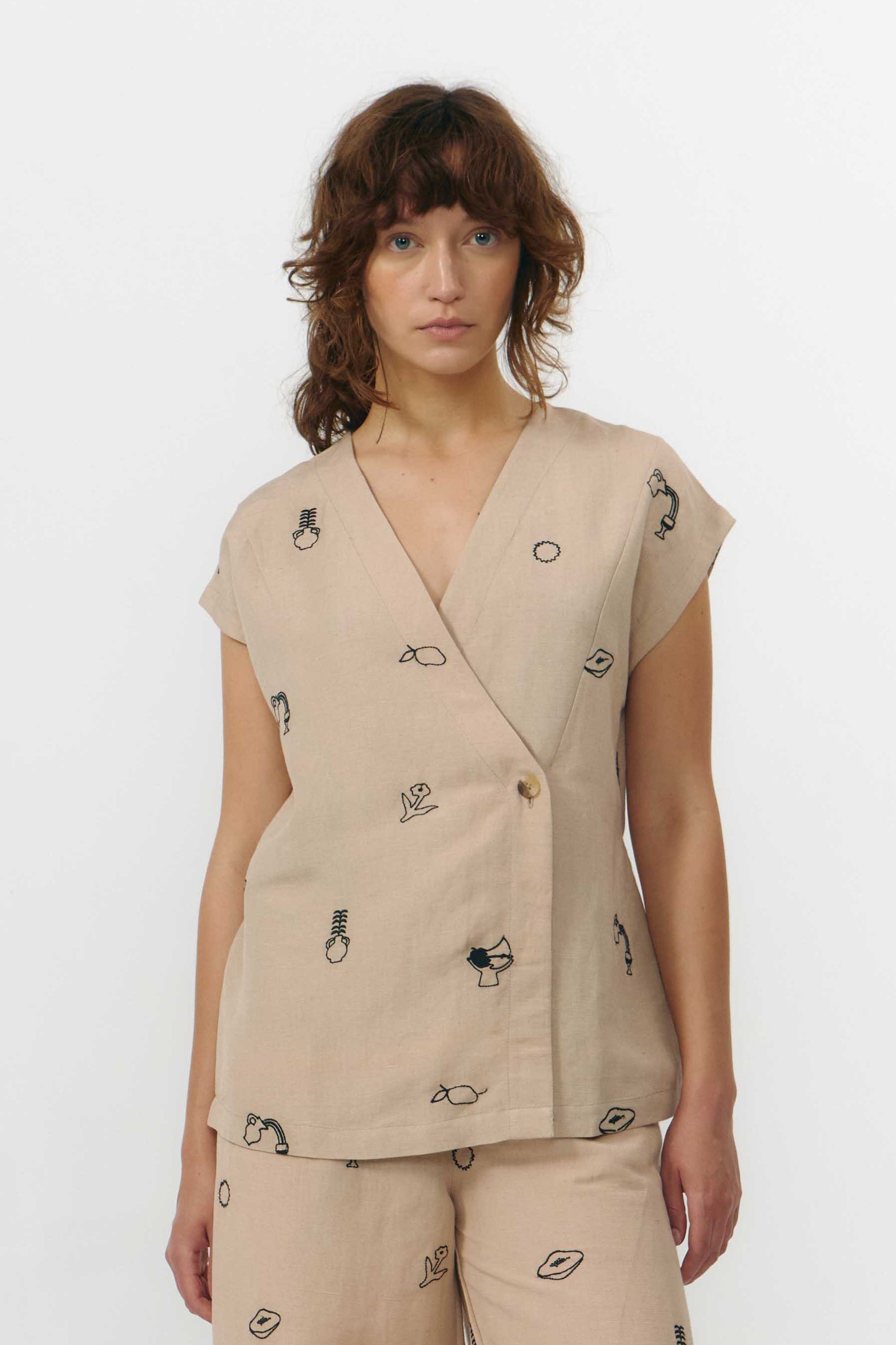 KISO VEST EMBROIDERY